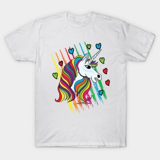 Rainbow Unicorn Magical Fantasy Creature Novelty Gift T-Shirt